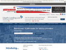 Tablet Screenshot of lloydsloadinglist.com